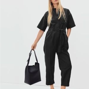 Everlane Organic Cotton Fatigue Short Sleeve Jumpsuit Size 2